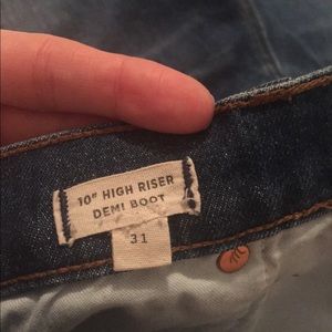 Madewell 10 in High rise Demi boot size 31